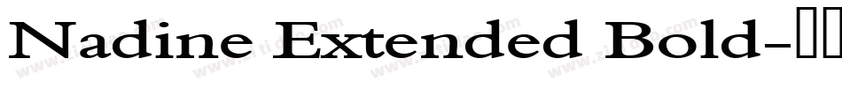 Nadine Extended Bold字体转换